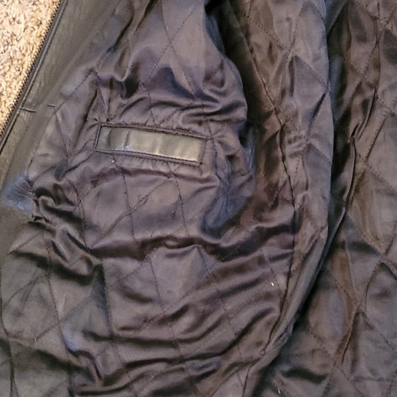 Soft black Dockers 4 pocket Med leather jacket
